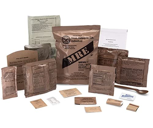Ameriqual 24ct US Military Surplus MRE Meals Ready to Eat 2021 Inspect A+B Bundle