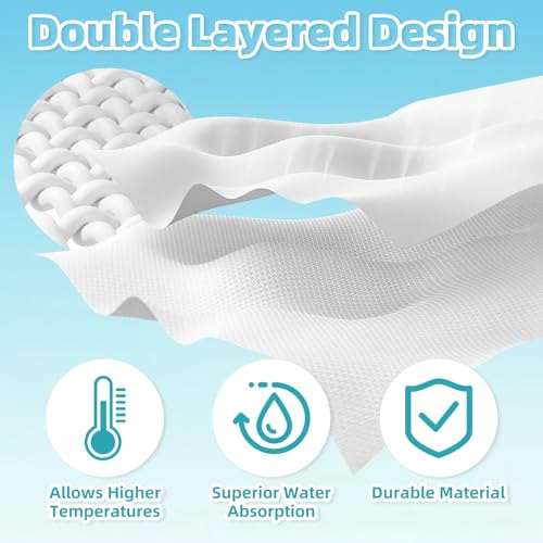 LOVECO Microfiber Bonnet 10 Pack + 1 Pack for Dupray McCulloch Awasky Steam Cleaners