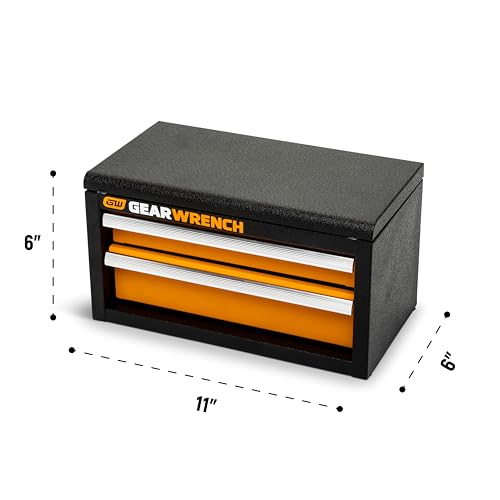 GEARWRENCH 11" 2-Drawer Mini Toolbox (GWBXMINIS) | Steel Tool Storage