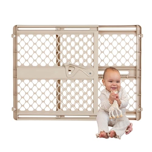 Toddleroo by North States Sand Adjustable Baby Gate for Stairs & Doorways, 26-42 Inches Wide, 26 Inches Tall, Made in USA