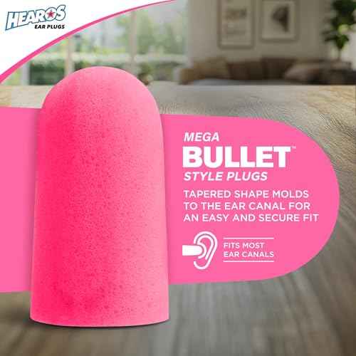 HEAROS Sleep Pretty in Pink Ear Plugs For Sleeping, 14 Pair (Pack of 1)