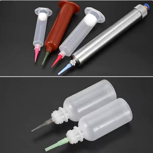 14GA Tip Tapered Plastic Dispensing Needles 110pcs Precision Glue Applicator Tips for Industrial, Craft DIY Projects Durable for Consistent Flow