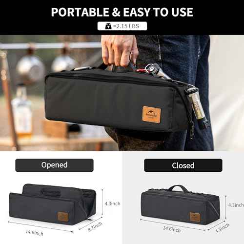 Naturehike Folding Tool Bag, Multifunctional Tool Storage Bag, Zippered Duffel Bag, Water Repellent Tool Origanizer