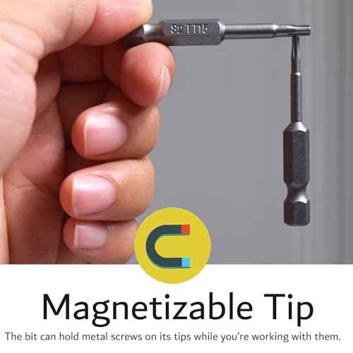 8Pcs 5 Point Torx Star Security Screwdriver Bits Set Magnetic Tamper Proof T8-T40 1/4" Hex Shank