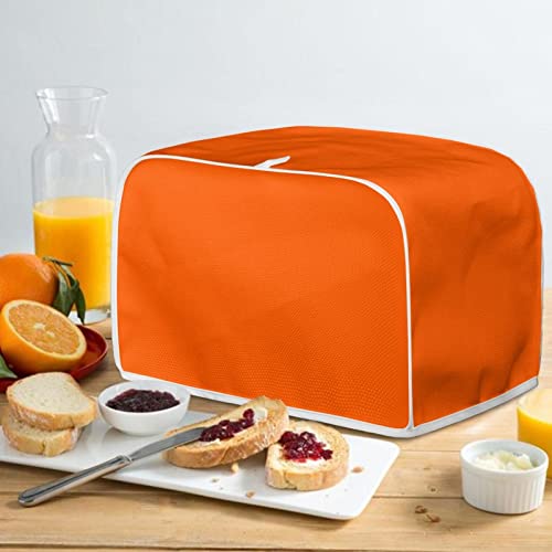 Orange Toaster Dust Cover, 4-Slice, Washable Polyester - JOAIFO M