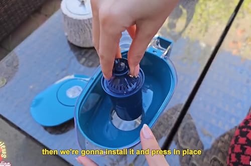Blue Water Filter Replacements for Brita Pitchers - NSF Certified, 3 Pack