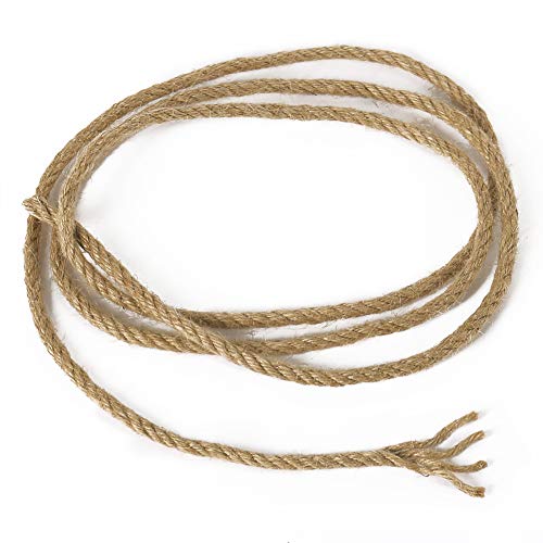 Tenn Well 3/16 Inch x 100 Feet Natural Jute Twine - Heavy Duty 4-Ply Rope