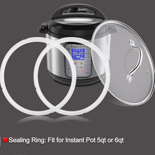 ZoneFly 6qt Silicone Gasket Sealing Ring for Instant Pot IP-DUO60/DUO50 etc. 2-Pack