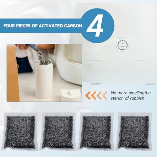 Horserdy 4-Pack Lomi Charcoal Refills for Kitchen Composter, 2 lb each