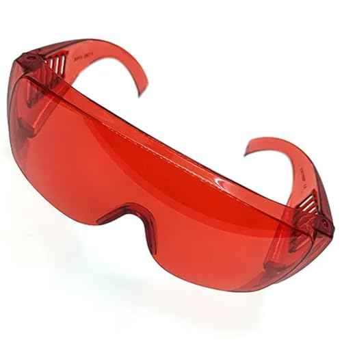 1 PC Red Protective Glasses by JEVOLVE ? Stylish, Durable Safety Eyewear for DIY Projects, Sports, Outdoor Activities, Driving, and Fashion ? Comfortable & Impact-Resistant Design