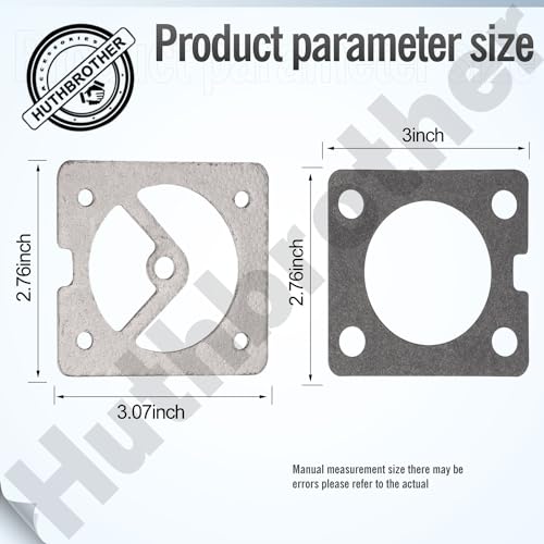 D30139 Air Compressor Graphite Gasket Kit Compatible With Craftsman DeVilbiss Porter Cable Compressors 919153160 919167244 D28760 N291819 KK-4949