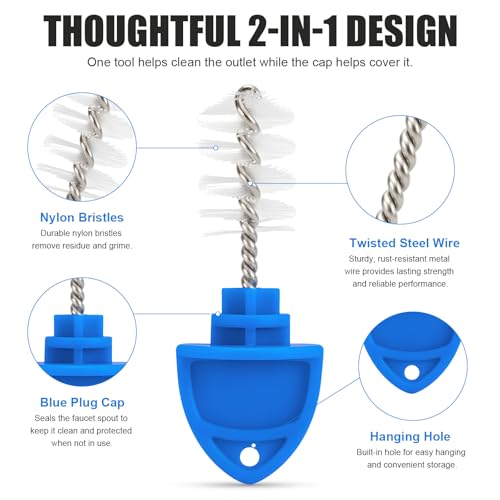Darlingao 20-Pack beer tap plug brushes for draft beer faucets, cleaning brushes