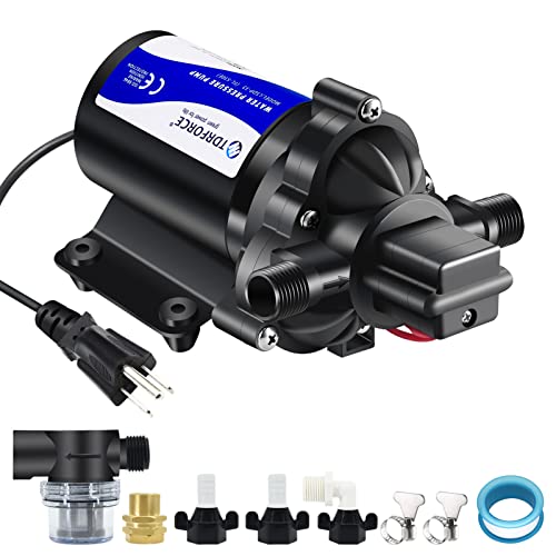 TDRFORCE 110V 4 GPM Water Circulating Pump with 45 PSI Pressure Booster