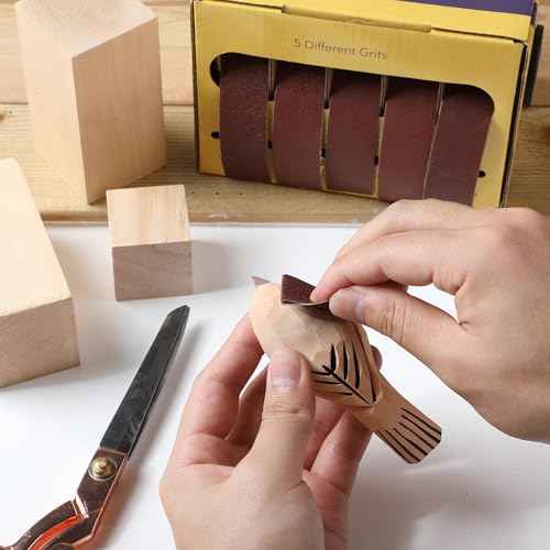 Bates- Emery Cloth Roll, 1" x 20 FT, 5 Pack, 150/240/320/400/600 Grit, Abrasive Sandpaper Roll of Sandpaper Set with Dispenser, Emery Cloth for Metal, Wood, Polishing