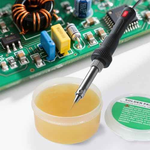 1PCS 100g/3.5oz Soldering Flux, Rosin Flux,Soldering Paste,Solder Flux, Lead-free and No Clean Flux for Chip PCB Motherboard,Electronics,Mobile Phone, Home Appliance Welding (1PCS/100g)