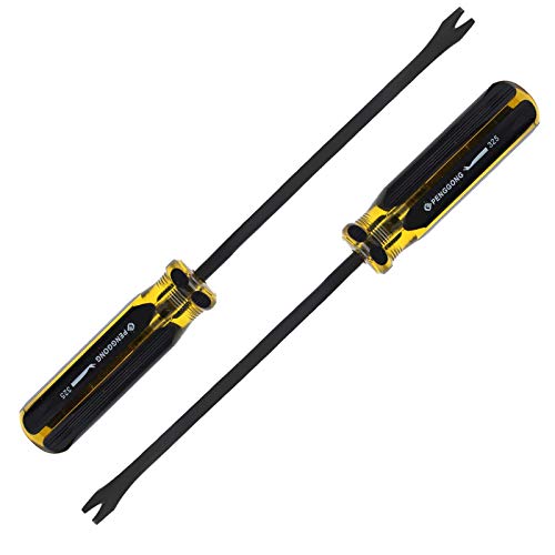 2PCS 9.6" Nail Pullers, Manual Tack Puller, Staple Remover Screwdriver Tool For Upholstery, automotive trim, bicycle tire remove, Hard to Remove Nails