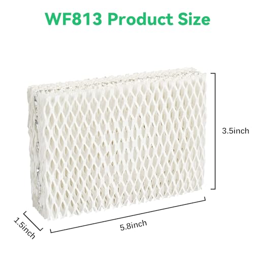 Kakofaci 6-Pack WF813 Humidifier Filters Replacement for Equate EQWF813 / RCM832N - White