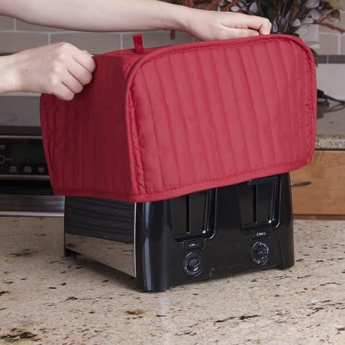 RITZ Quilted 4-Slice Toaster Cover - Dust Protection, Paprika