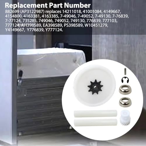 Acupress Trash Compactor Drive Gear Kit for Whirlpool 882699, AP3122987