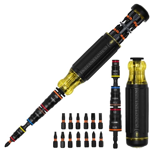 Klein Tools 20-in-1 Impact Driver Set with SAE Sizes & Impact-Ready Bits
