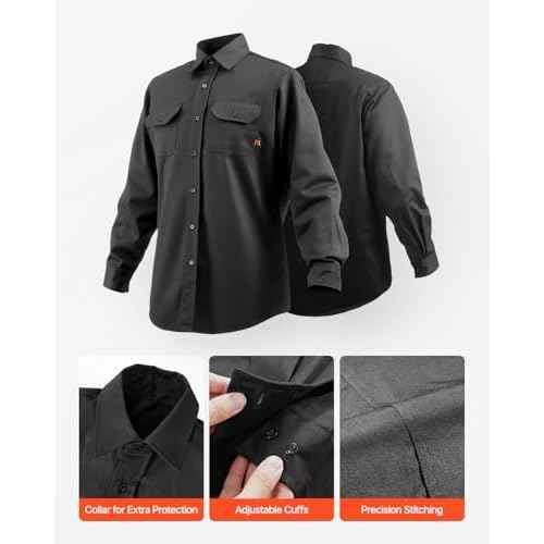 VEVOR mens Flame Resistant Welding Jacket