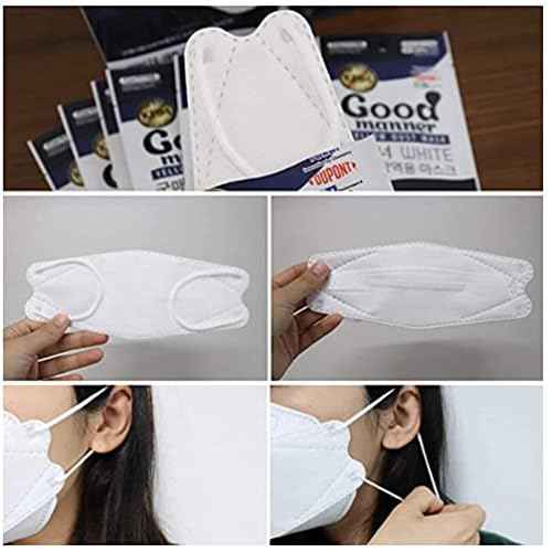 (20 Count) Good Manner KF94 Protective Face Safety Mask (White) Made in South Korea