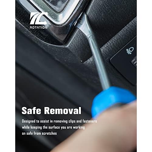 ROTATION Tack Lifter U Tip Nail Puller Upholstery Staple Remover Tool for Furniture, Auto