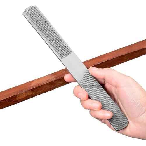 2P Hand File Set - 4 Way Rasp, Half Round, Flat & Needle Files for Wood & Metal Tools