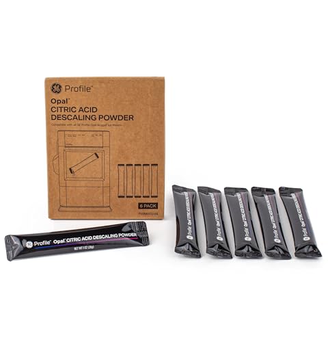 GE Profile Opal Descaling Powder Kit — 6 Pack for Ice Maker Cleaning & Mineral Removal