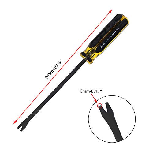 2PCS 9.6" Nail Pullers, Manual Tack Puller, Staple Remover Screwdriver Tool For Upholstery, automotive trim, bicycle tire remove, Hard to Remove Nails