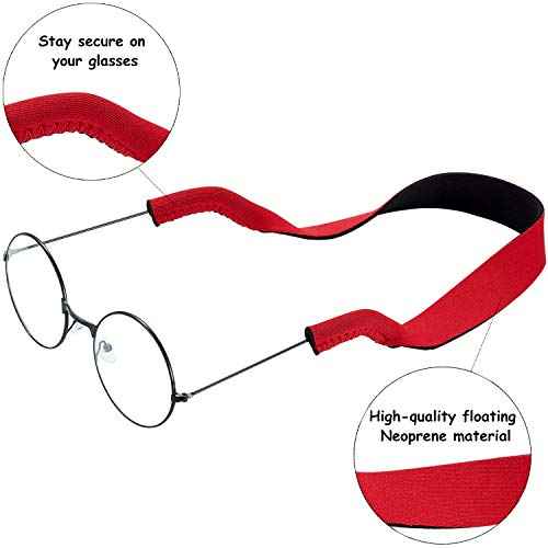 Frienda 6 Pieces Floating Neoprene Sunglasses Straps Floating Eyewear Retainer Holder for Sports Outdoors Water Activities