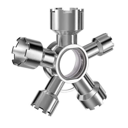 Heavy-Duty 10-in-1 Faucet Aerator Removal Tool - Universal Metal Key for Plumbing