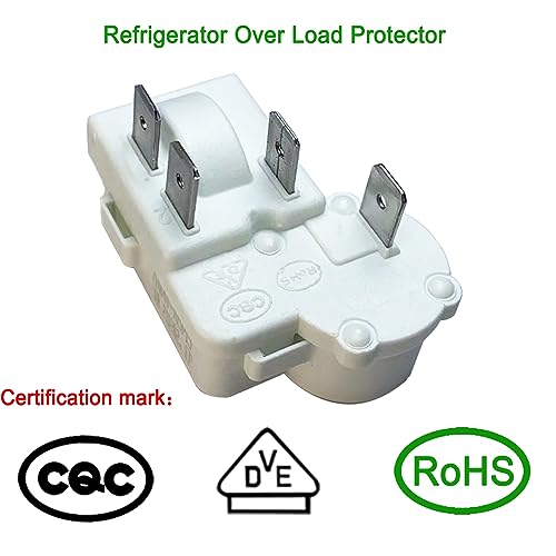 JTEYINH 4-Pin PTC Starter Relay ZHB88-125P4.7 Replacement for Refrigerator