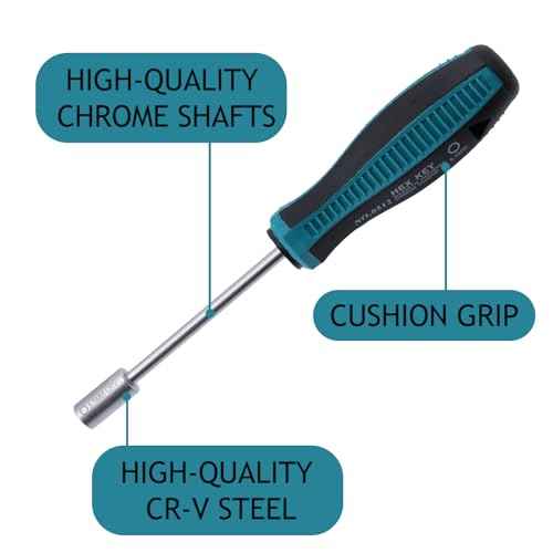 5.5mm Hex Nut Screwdriver Socket Driver Hex Nut Key Wrench Screwdriver - Pack of 2