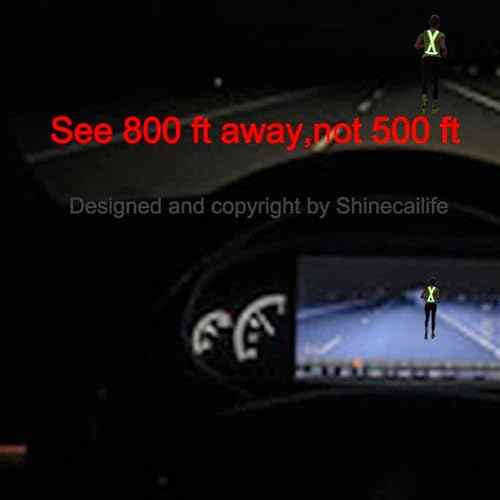 2" Wider Reflective Safety Vest,60% More High Visibility for Running,Construction,Walking Women Men,Adjustable