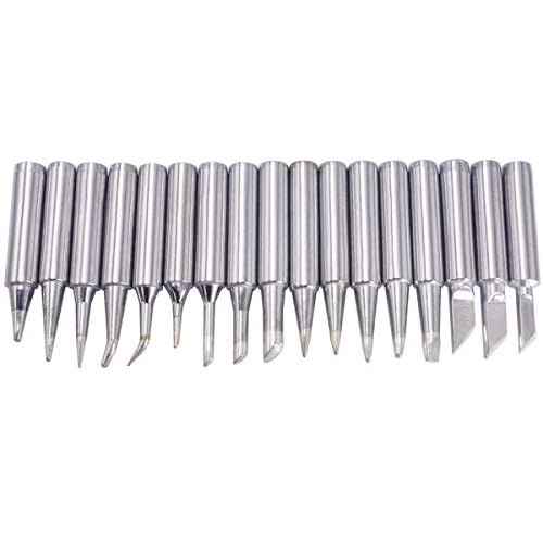 Wolfride 17Pcs 900M Soldering Iron Tips Soldering Replacement Tips