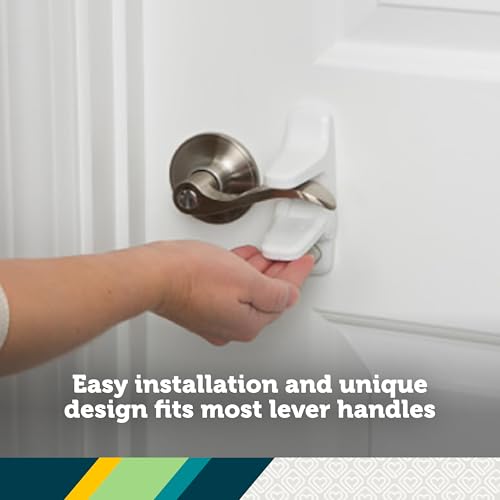 Safety 1st OutSmart Child Proof Door Lever Lock - White, Pack of 1