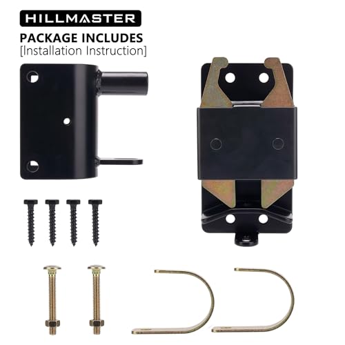 HILLMASTER 1 Pack Heavy Duty 2-Way Farm Gate Latch for Metal Gates & Livestock