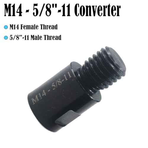 2Pcs M14 Female to 5/8''-11 Male / M10 Male Angle Grinder Converter. Angle Grinder Shaft Adapter Interface Connector Thread Adapter Drill Bit Connecting Tool