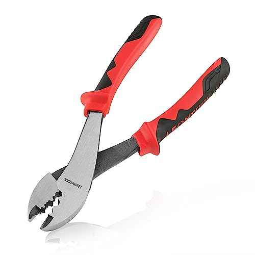 Electrician's Terminal Crimp Pliers with Cutter Wire Crimping Tools Electrical Pliers with TPR Handle Crimping and Cutting Tool for 10 to 22 AWG Terminals and Connectors