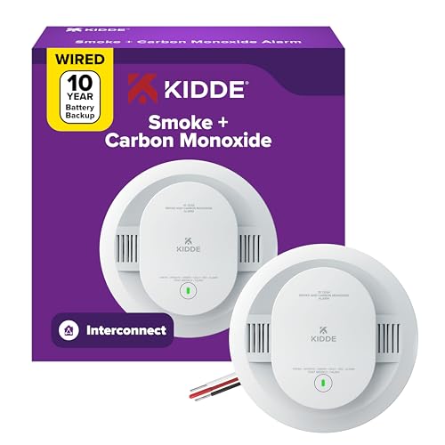 Kidde Hardwired Smoke & CO Detector with 10-Year Battery - 1 Pack