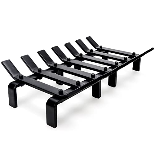 Willow Weave 17-Inch Fireplace Grate with 7 Bars – Heavy Duty Wood Stove Grate (Standard 17")