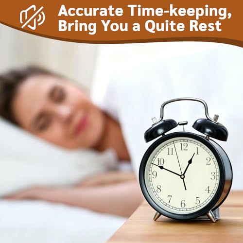 AIRUIFU Silent Battery Operated Clock Mechanism Replacement Long Shaft 1-1/5 inch