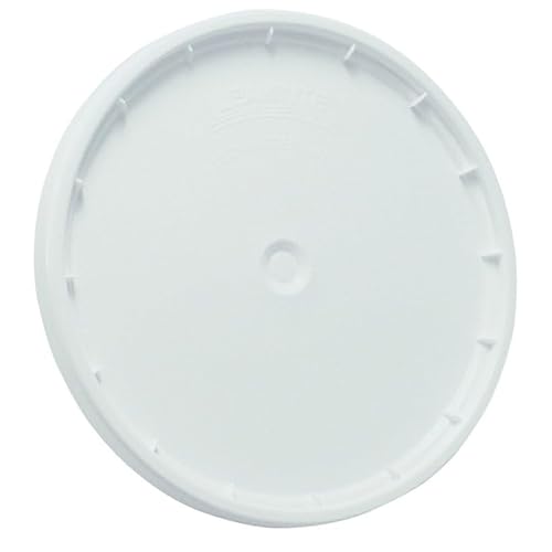 Rocky Mountain Goods White 5 Gallon Bucket Lid ? White, Food Grade, FDA Compliant ? Heavy-Duty HDPE Plastic ? Fits 3.5 to 7 Gallon Buckets ? Easy Snap-On & Removal ? Fits Home Depot, Lowe¡¯s Buckets