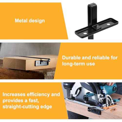 164095-8 Circular Saw Guide Rip Fence Kit Metal Rip Fence Edge Guide Tool Part Fits for Circular Saws 5005BA, 5007NB, 5057KB, 5046DwB, 5621DWA (1pcs)