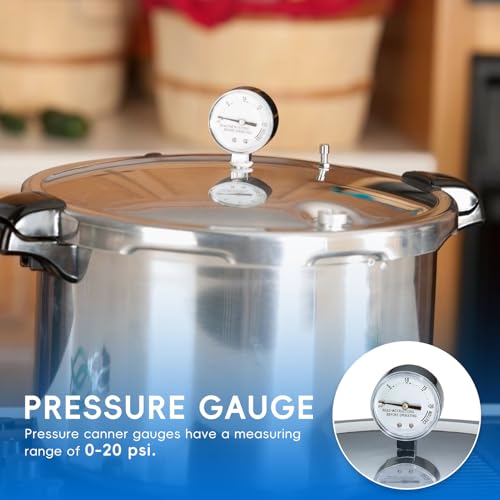 Pressure Cooker Gauge Replacement for Presto 85772 82237 82121 with 3/8" UNC Gasket, Washer & Nut