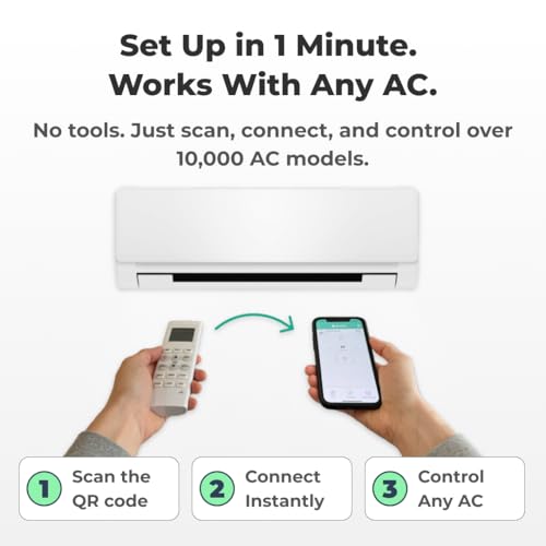 Sensibo Sky White Smart WiFi Air Conditioner Controller - Energy Saving, Easy DIY Installation, Voice Compatible
