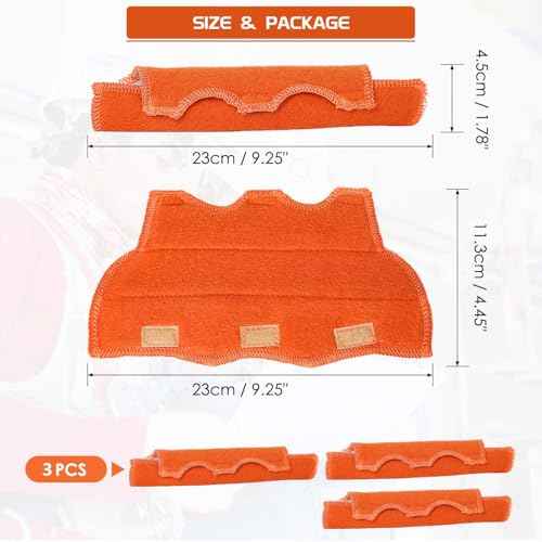 3PCS Hard hat Liner- Hard hat Sweatband Replacement,Hardhat Sweatband Washable, Flame Retardant Cotton Hard Hat Accessories Sweat for Welding Helmet, Construction Hats, Chainsaw Helmet Men