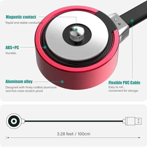 TUSITA Magnetic Charger Cable MagDock Compatible with NEBO Torchy 2K,Swyvel Flashlight - 1M