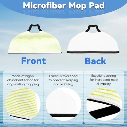 Mop Pads for Shark Matrix Plus AI Ultra AV2610WA RV2610WA – 6-Pack Reusable Microfiber Replacement